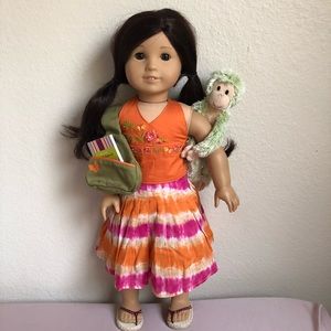 American Girl Jess doll in meet outfit